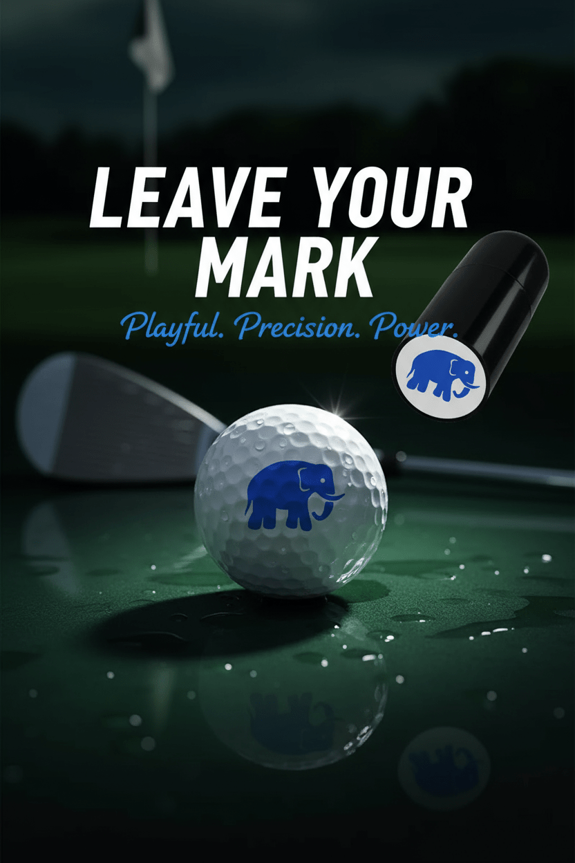 Quick-Dry Golf Ball Stamper